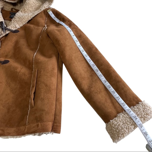 Chelsea & Theodore Faux Suede Shearling Jacket - Picture 7 of 10